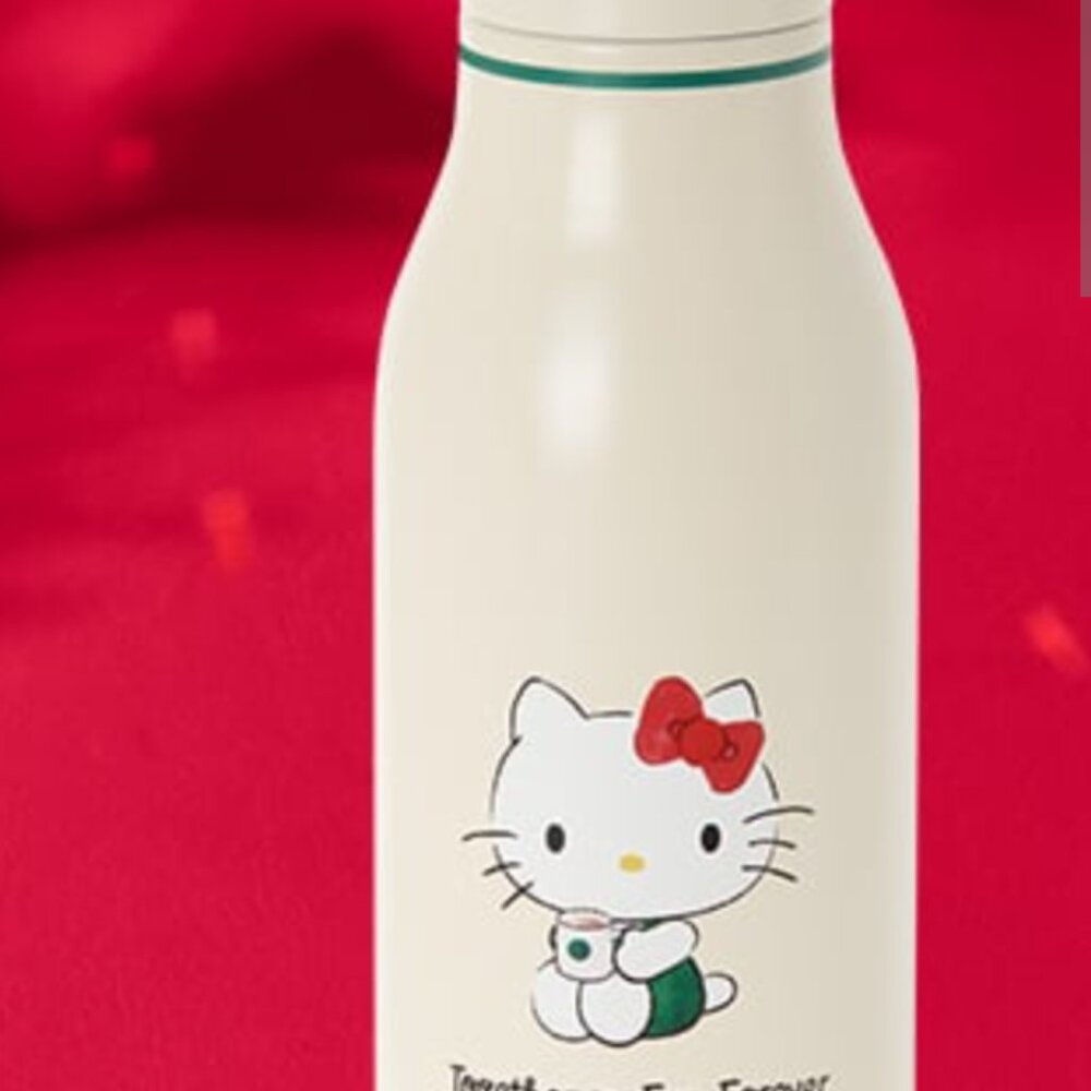 HELLO KITTY Starbucks 2025 Holiday stainless steel water bottle
